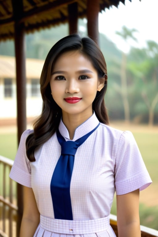 Myanmar teacher dress 