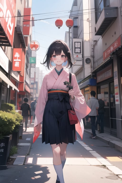 teenager in a Japanese city
