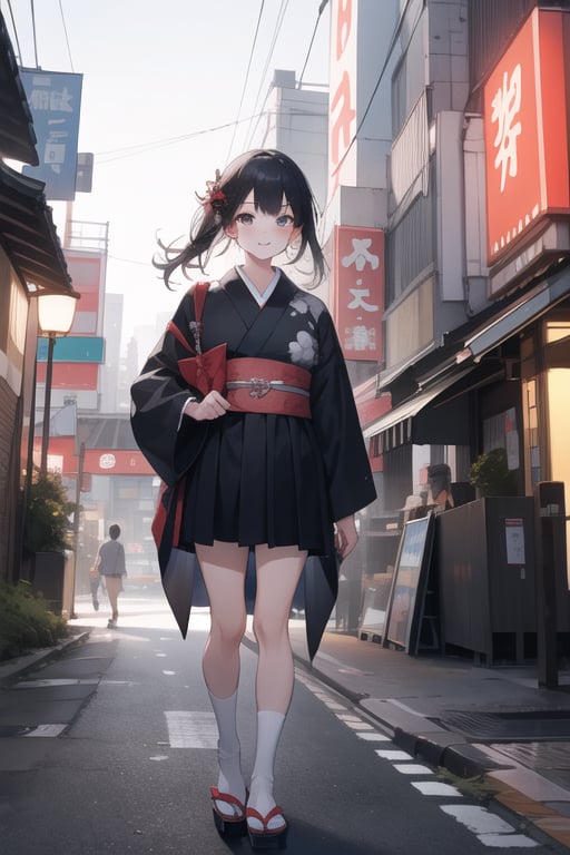 teenager in a Japanese city