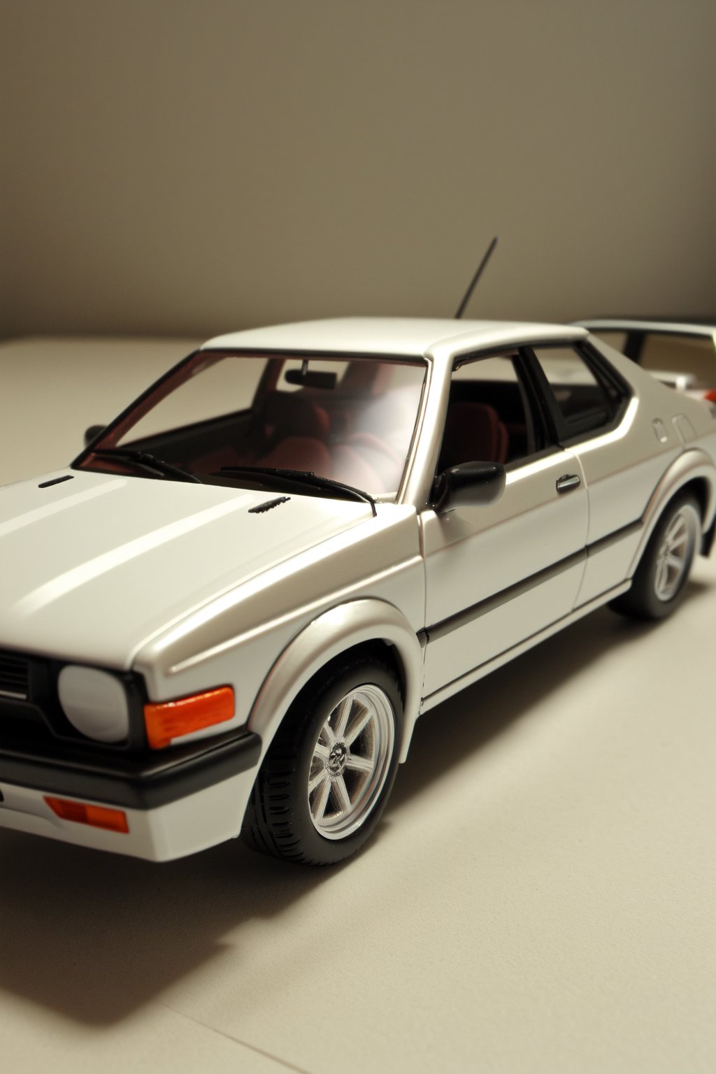 Ultra-detailed, fully assembled miniature, 1:24 scale, Toyota AE86 diorama, 3D style, Corolla Levin 