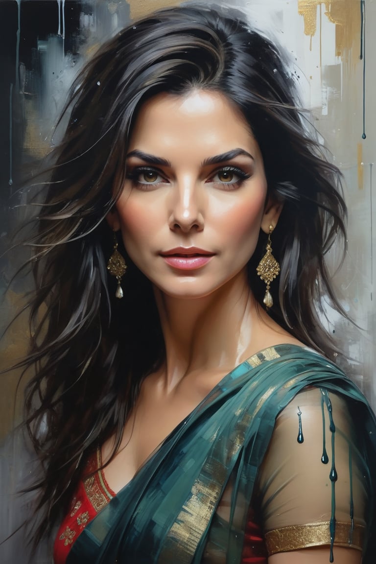 oil painting,  heavy brushstrokes,  paint drips by aianastaciaworld on Tensor.Art