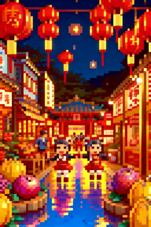 In 2024, during the Mid-Autumn Festival in Hong Kong, the moon hangs high in the night sky, and the city is illuminated by the warm glow of lanterns. Families and friends gather to enjoy traditional mooncakes and pomelos, sharing laughter and stories. The night view of Victoria Harbour becomes even more enchanting, reflecting the brilliance of the full moon. Children carry various lanterns, participating in lantern parades, filling the streets with a joyful atmosphere. It is a festival full of reunion and gratitude, allowing people to find moments of peace and happiness amidst their busy lives. --ar 16:9 --v 5