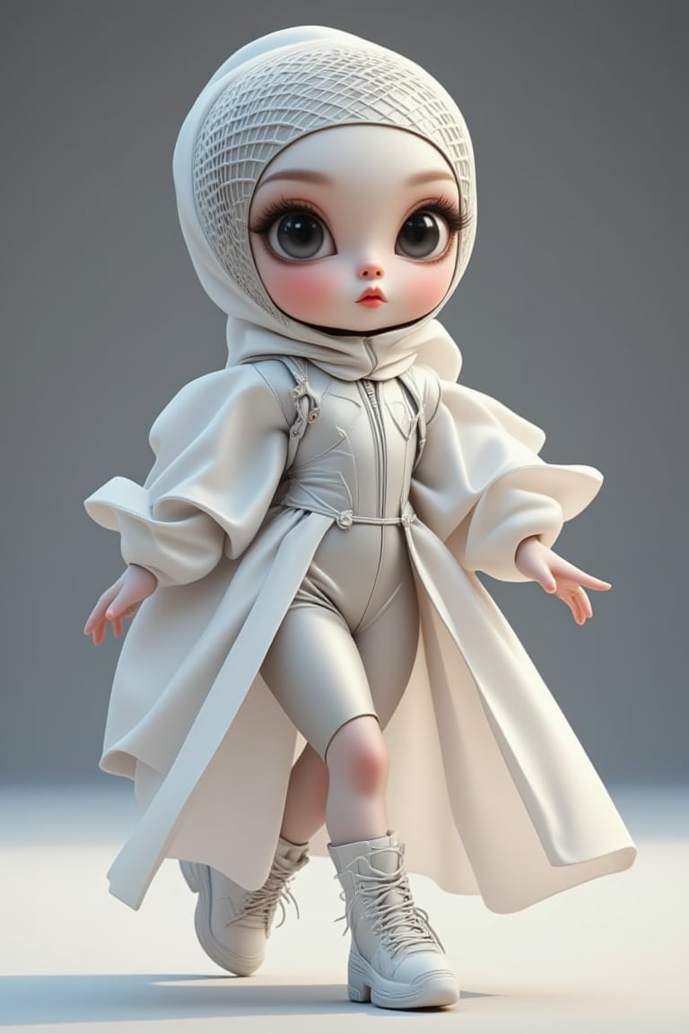 High Fashion Simple Alien: Short,  sweet alien wearing simple,  stylish clothes. They walked the runway in simple yet impr...