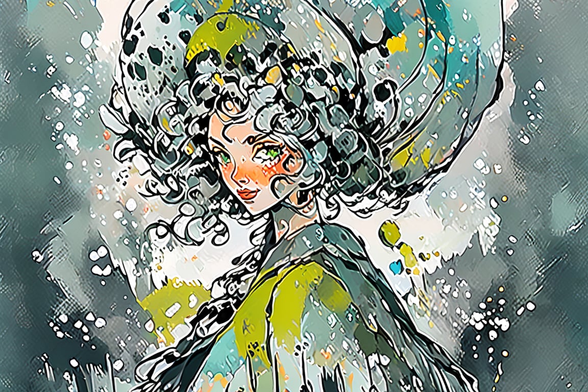 (concept art) Style reference "Gris,  a game developed by Spanish indie game studio Nomada." This colorful artwork exudes...