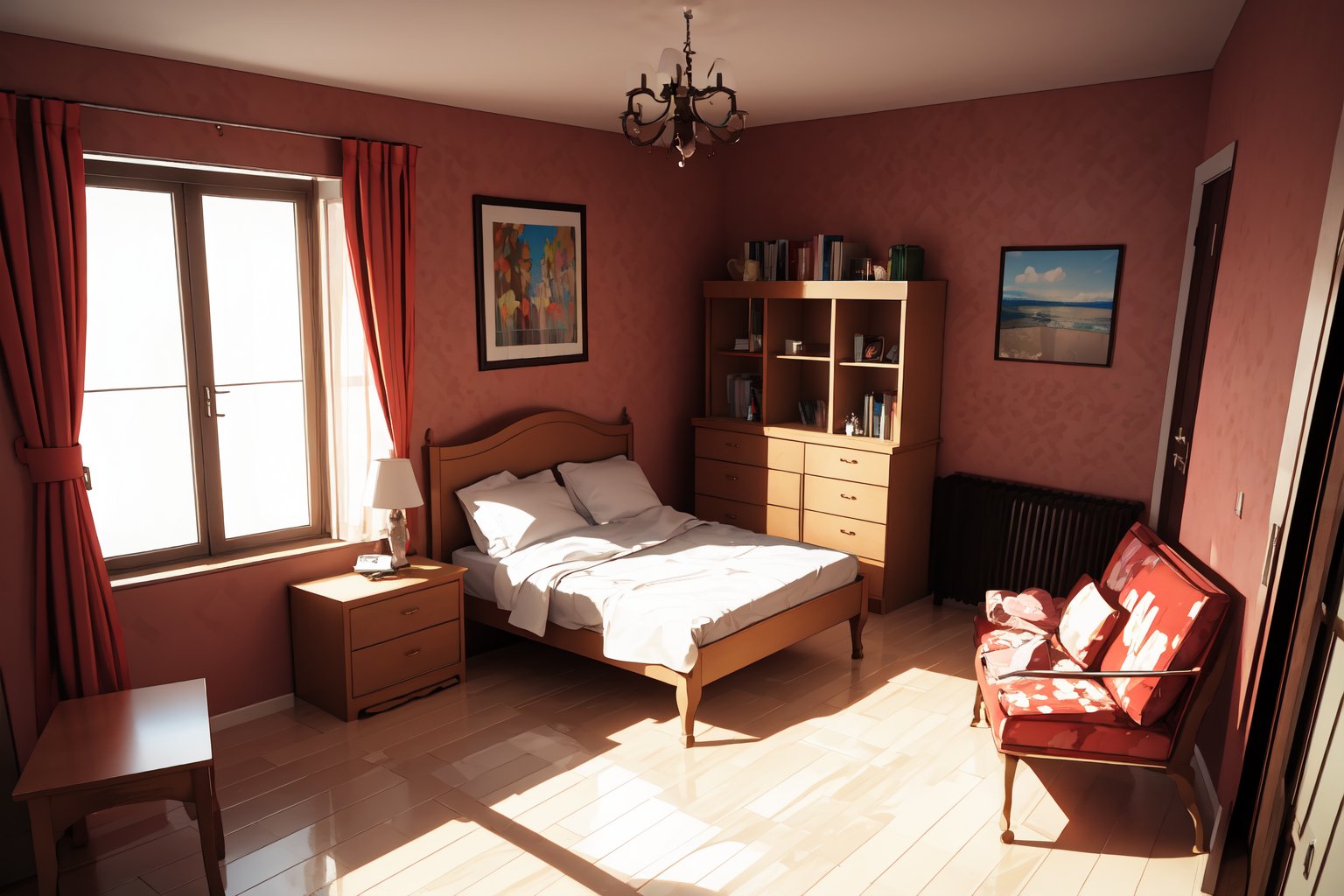 bedroom,  indoor,  pov shot by kidfromliminal on Tensor.Art