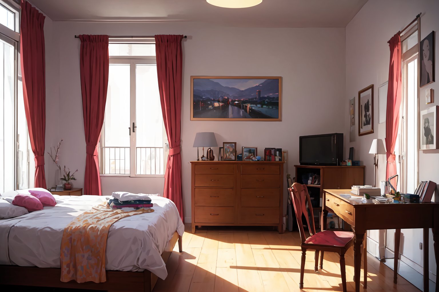 bedroom,  indoor,  pov shot by kidfromliminal on Tensor.Art