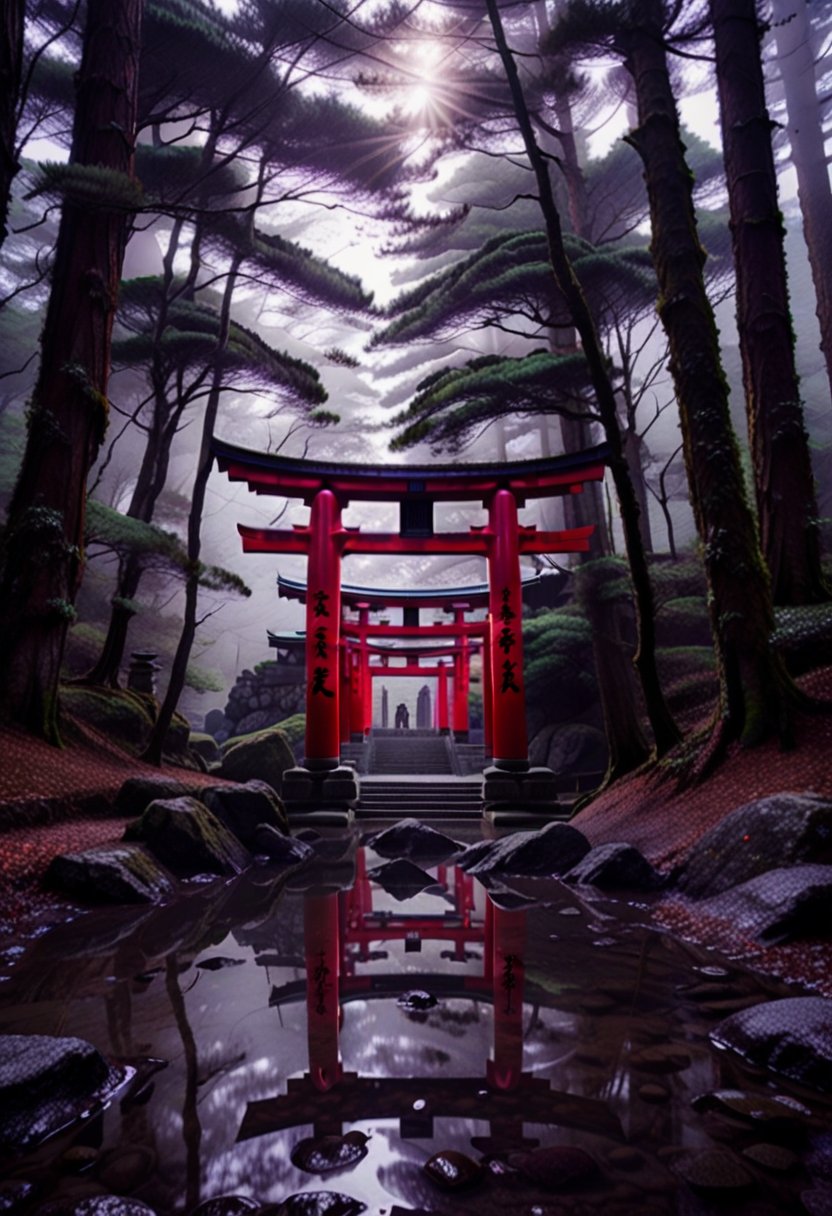 Mysterious Japanese Torii Gates Continue Infinitely