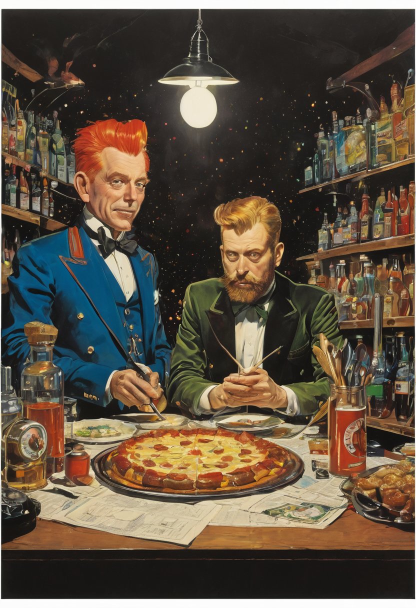  (69s poster) Heinz Edelmann and Jamie Christopher Hewlett, Art Station, Full Color, 