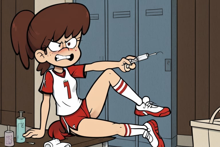 Lynn loud,  1 girl,  a female with brown hair by crazy lady  on Tensor.Art