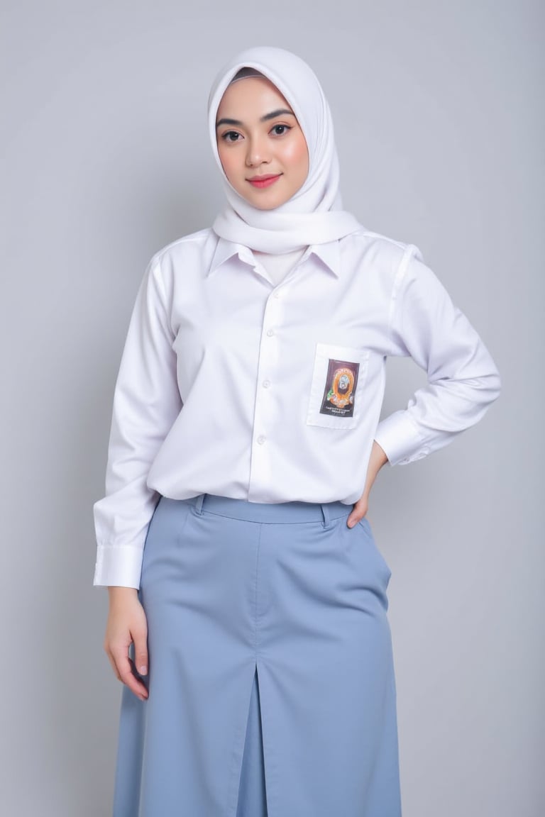 gladis,  potrait phoshoot,  white_hijab by Slutty hijabers  on Tensor.Art