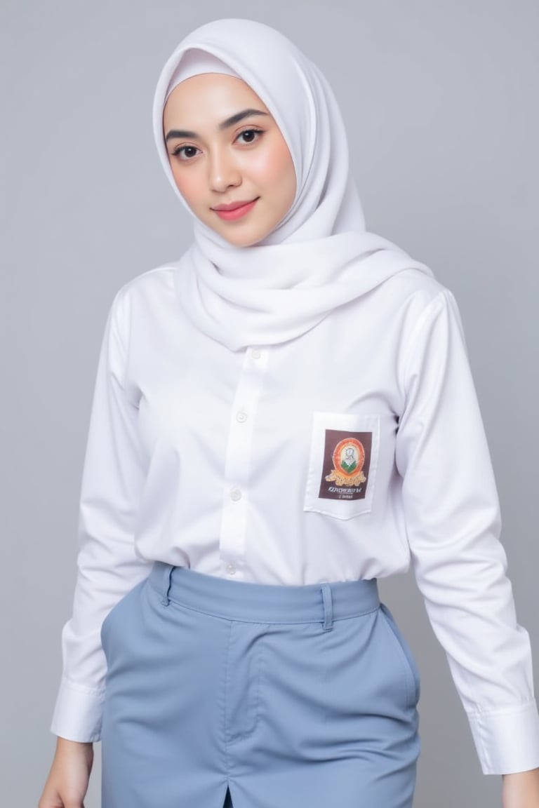 gladis,  potrait phoshoot,  white_hijab by Slutty hijabers  on Tensor.Art