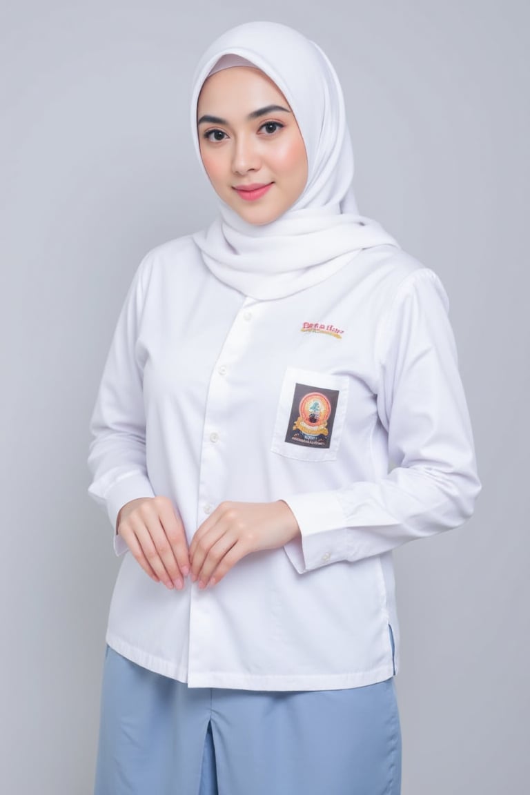 gladis,  potrait phoshoot,  white_hijab by Slutty hijabers  on Tensor.Art