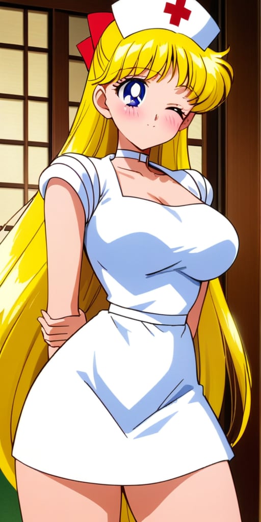 Aino_Minako,  huge_breasts,  nurse_hat by derek_tenebris on Tensor.Art