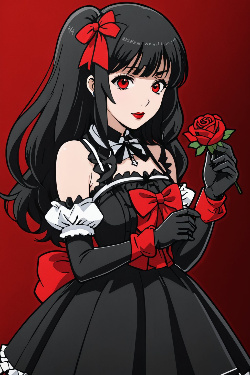 sticker_layout,  goth girl,  (((ayako kuroba))) by xVoRoNx on Tensor.Art