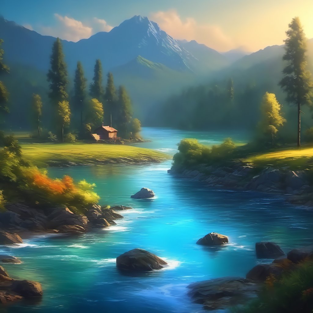 landscape,water,(extremely detailed CG unity 8k wallpaper), most beautiful artwork in the world,professional majestic oil painting,intricate, High Detail, Sharp focus, dramatic, photorealistic painting art