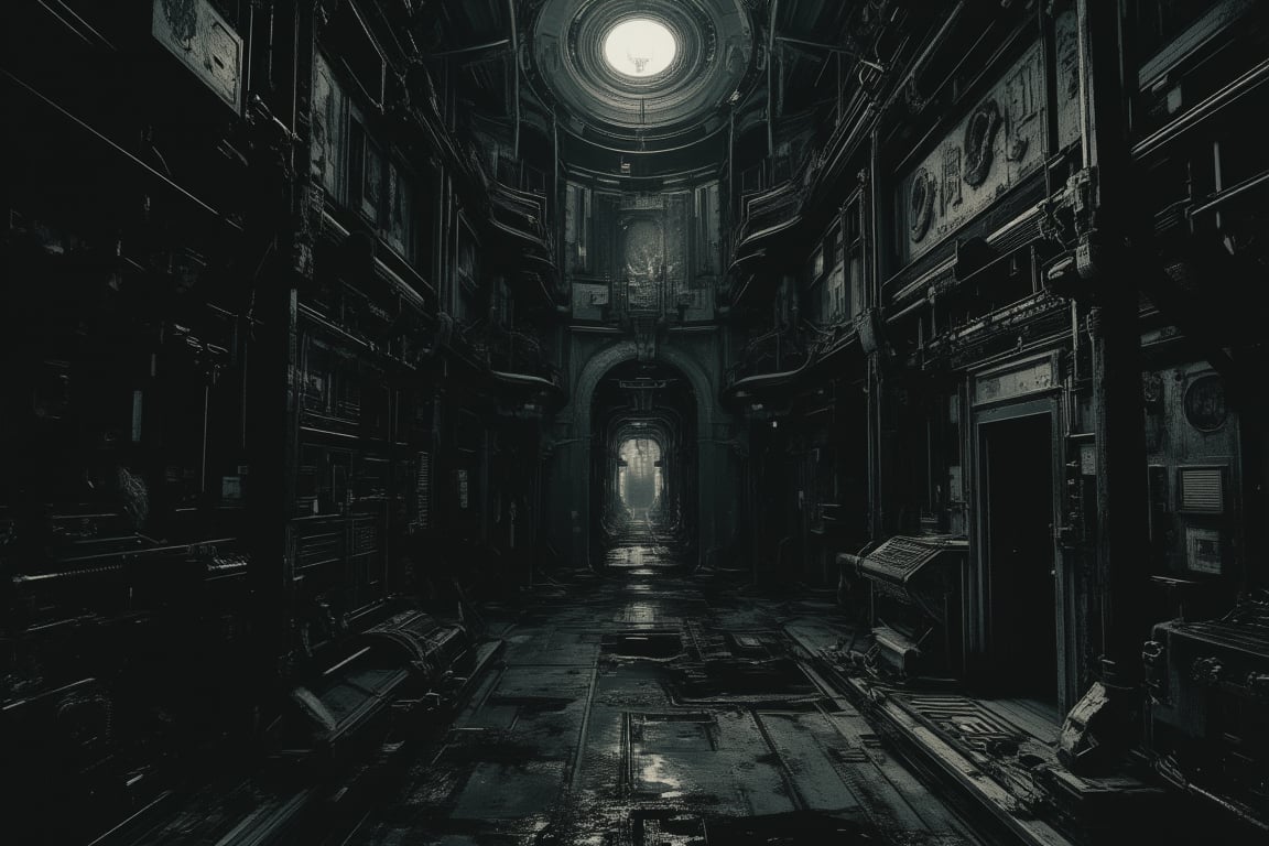 ((masterpiece,best quality)),(Metro2033:1.3),epic composition,outlet,prison cell,mdark gray tone,surrealism,old photo effect,scrap metal,arsenal,stunning intricate details,highly detailed,NVIDIA OptiX,, 8K resolution,lyh