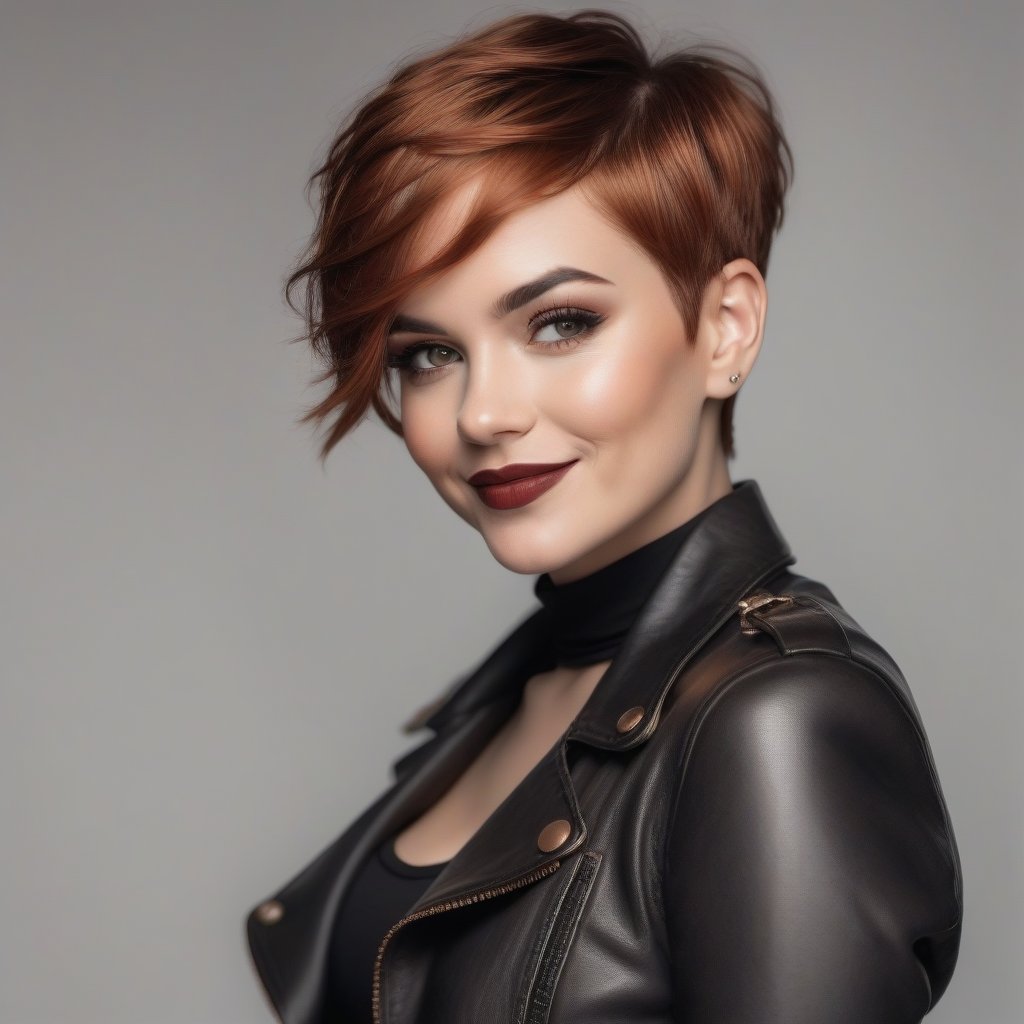 color pencil art,  30 years old woman,  pixie hair cut by user_744422647051517677 on Tensor.Art