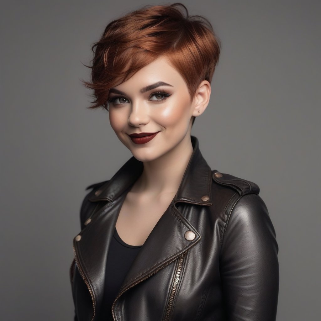color pencil art,  30 years old woman,  pixie hair cut by user_744422647051517677 on Tensor.Art