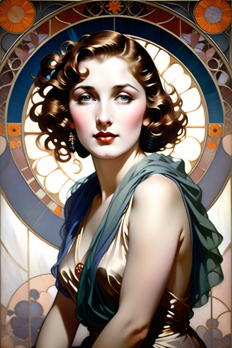 Oil Painting art,  Mucha,  Klimt by user_744422647051517677 on Tensor.Art