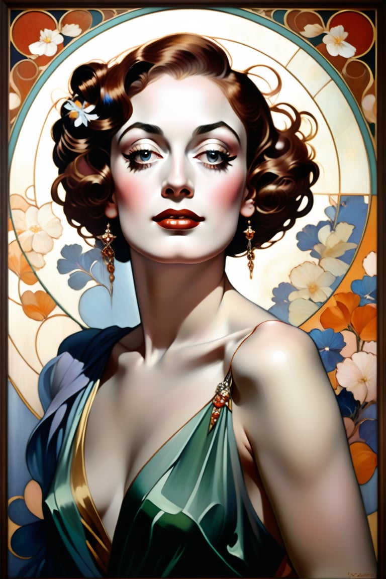 Oil Painting art,  Mucha,  Klimt by user_744422647051517677 on Tensor.Art