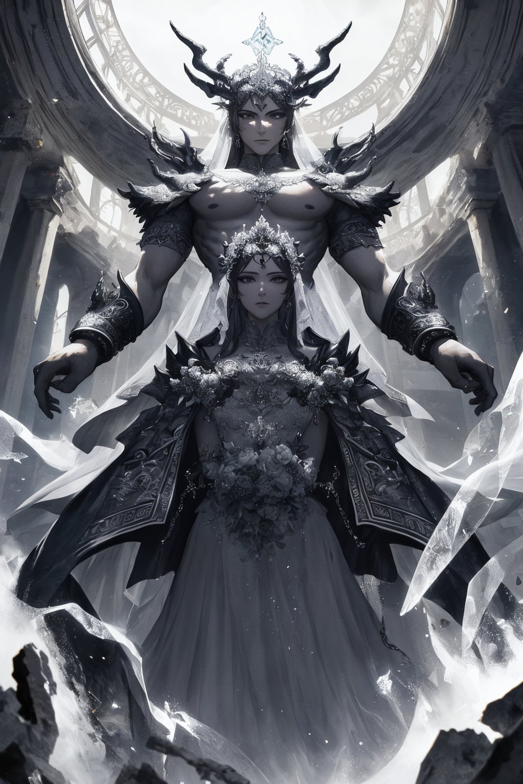 (bride,  goddess),  (Ancient ruins ) by bracket tentative adventurer on Tensor.Art