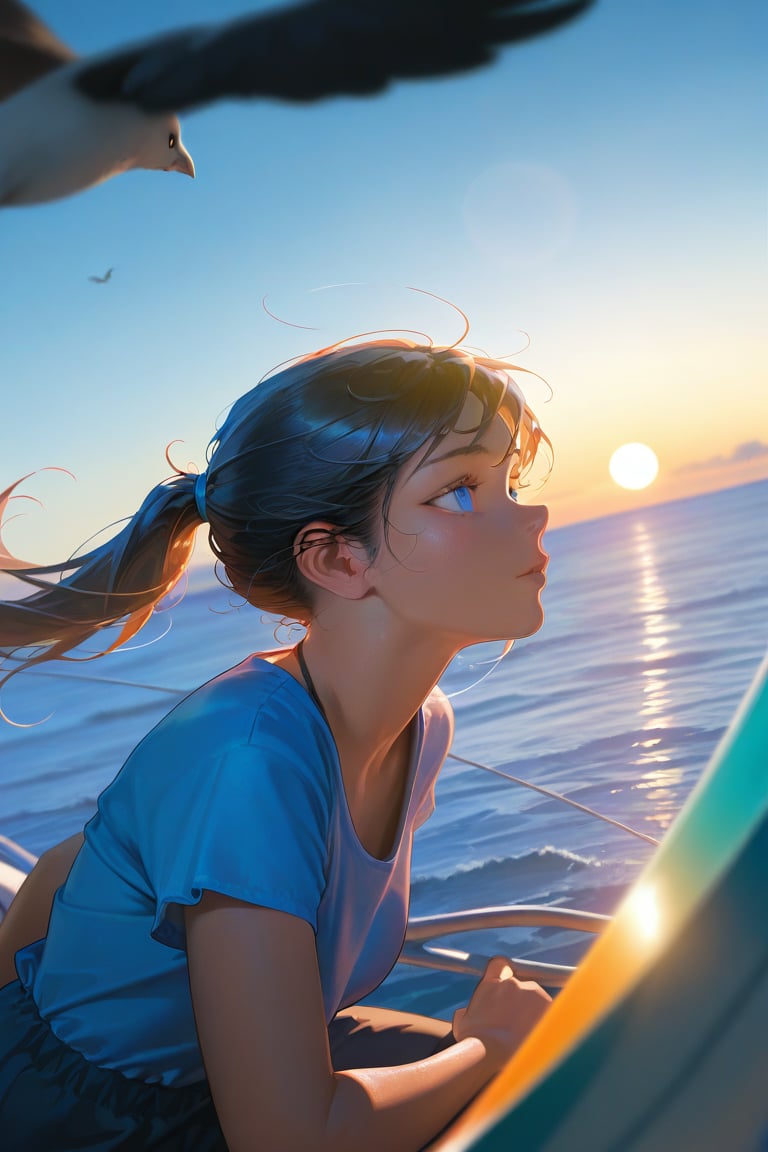 1girl,  black hair,  ponytail by Kesk on Tensor.Art