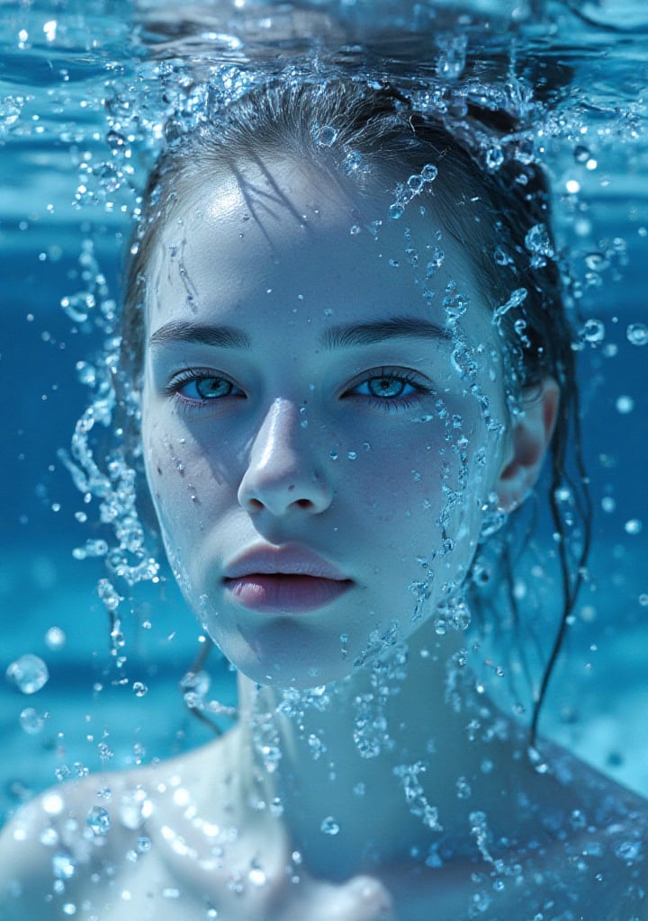 mage of a girl fully sculpted from water)), ((water head to toe)), embodying fluidity and grace, ((girl made of water)), ((skin replaced as water)), ((fully transparent skin)), ((transparent skin)), ((translucent skin)), ((transparent face)), ((water as face)), closeup, realistic, detailed, ultra detailed realistic illustration, ultra high definition, 8k, unreal engine 5, ultra sharp focus, highly detailed, vibrant, cinematic production character rendering, very high quality model, hyper detailed photography, soft light, more detail XL