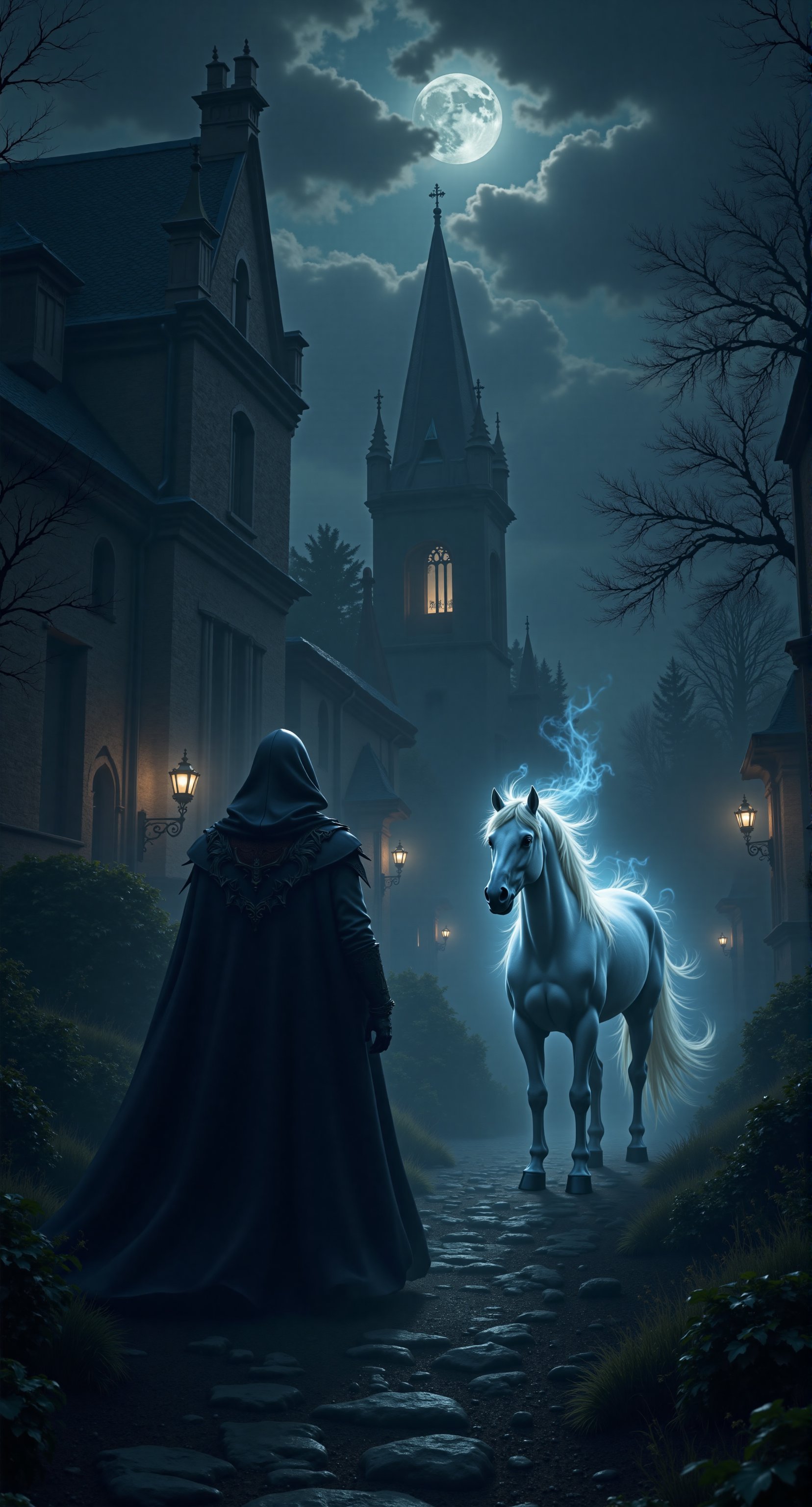 Mysterious shadows veil the da | image created by ZloyOrk | Tensor.Art