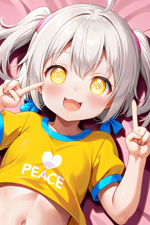 loli hypnotized,  happy_face,  white hair by tls2k on Tensor.Art