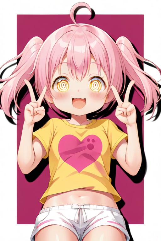 loli hypnotized,  happy_face,  pink hair by tls2k on Tensor.Art
