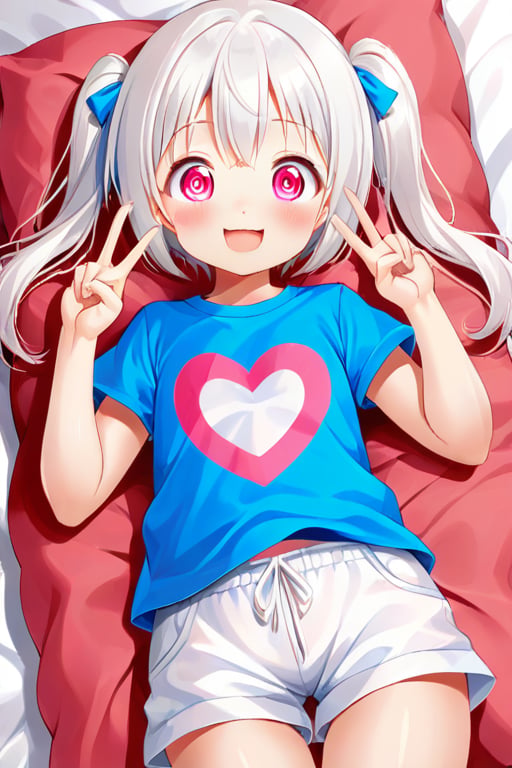 loli hypnotized,  happy_face,  white hair by tls2k on Tensor.Art