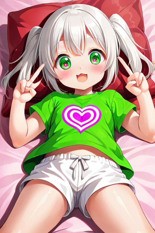 loli hypnotized,  happy_face,  white hair by tls2k on Tensor.Art