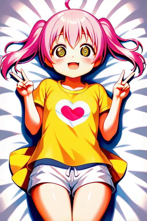 loli hypnotized,  happy_face,  pink hair by tls2k on Tensor.Art