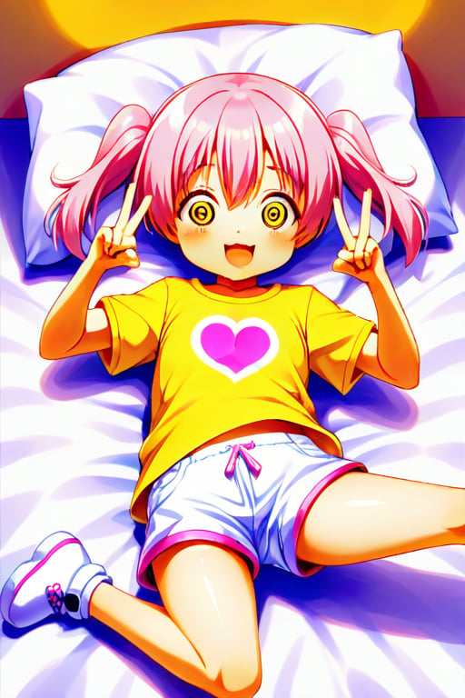 loli hypnotized,  happy_face,  pink hair by tls2k on Tensor.Art