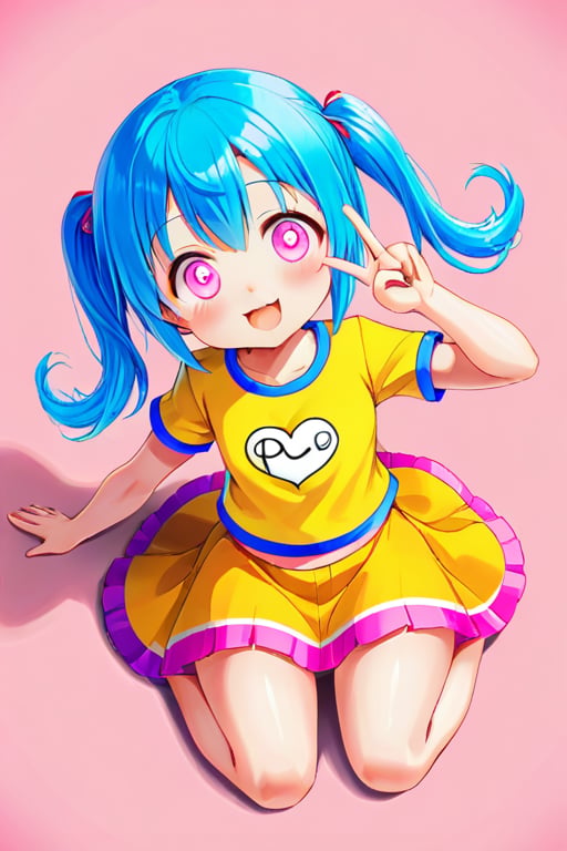 loli hypnotized,  happy_face,  blue hair by tls2k on Tensor.Art