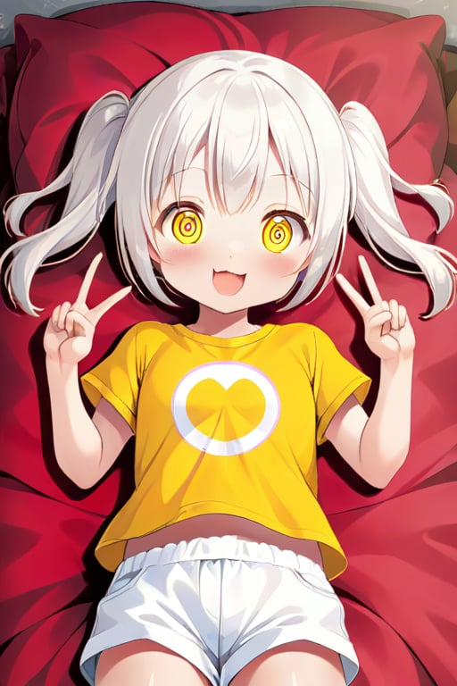 loli hypnotized,  happy_face,  white hair by tls2k on Tensor.Art