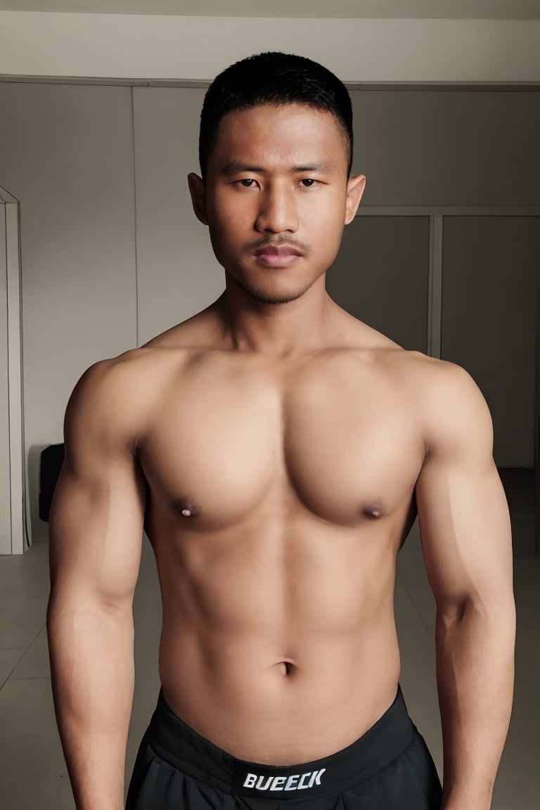 Masterpiece, realistic, cinematic, intricate details, high detail, handsome, a dramatic photo of a syahnk as Manly  muscular male, mature man, model, men's underwear, big brother!, looking at viewer seductively, arms raised, hairy armpits, High contrast, minimalist,  stark, dramatic, film grain, kodak, queer, ,,Male focus,HANDSOME MAN,MACHO MAN,jaeggernawt,handsome men,Muscle,muscular,Details++,photorealistic,MenErotic02,bodybuilder,brutalmass,buakaw banchamek