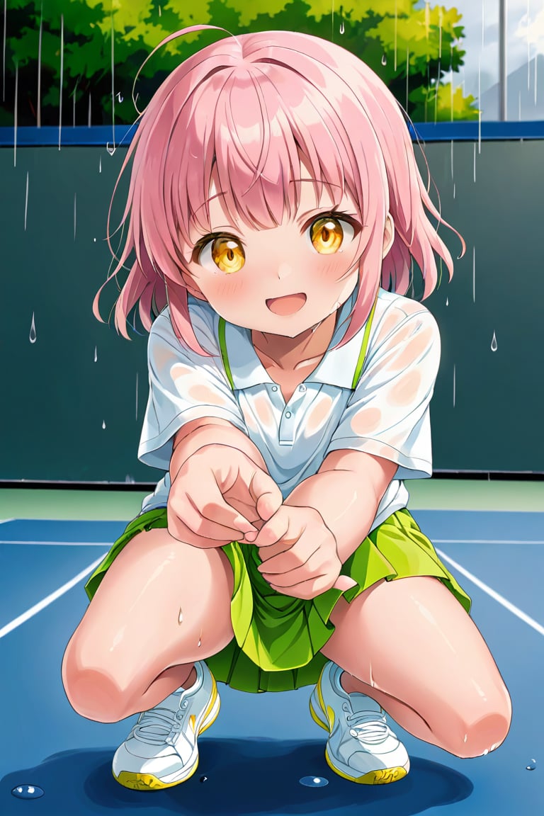 loli,  happy face,  pink hair by llilvr on Tensor.Art