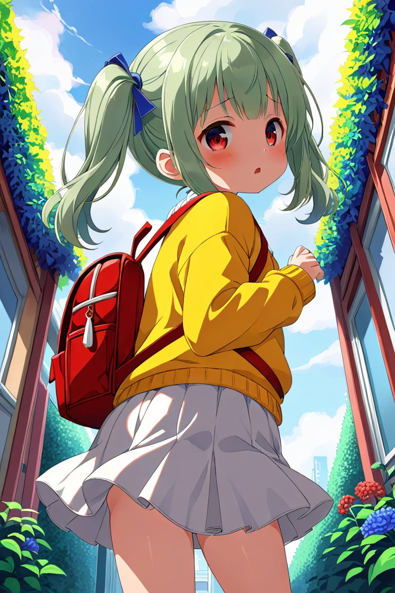 loli,  lewd face,  green hair by llilvr on Tensor.Art