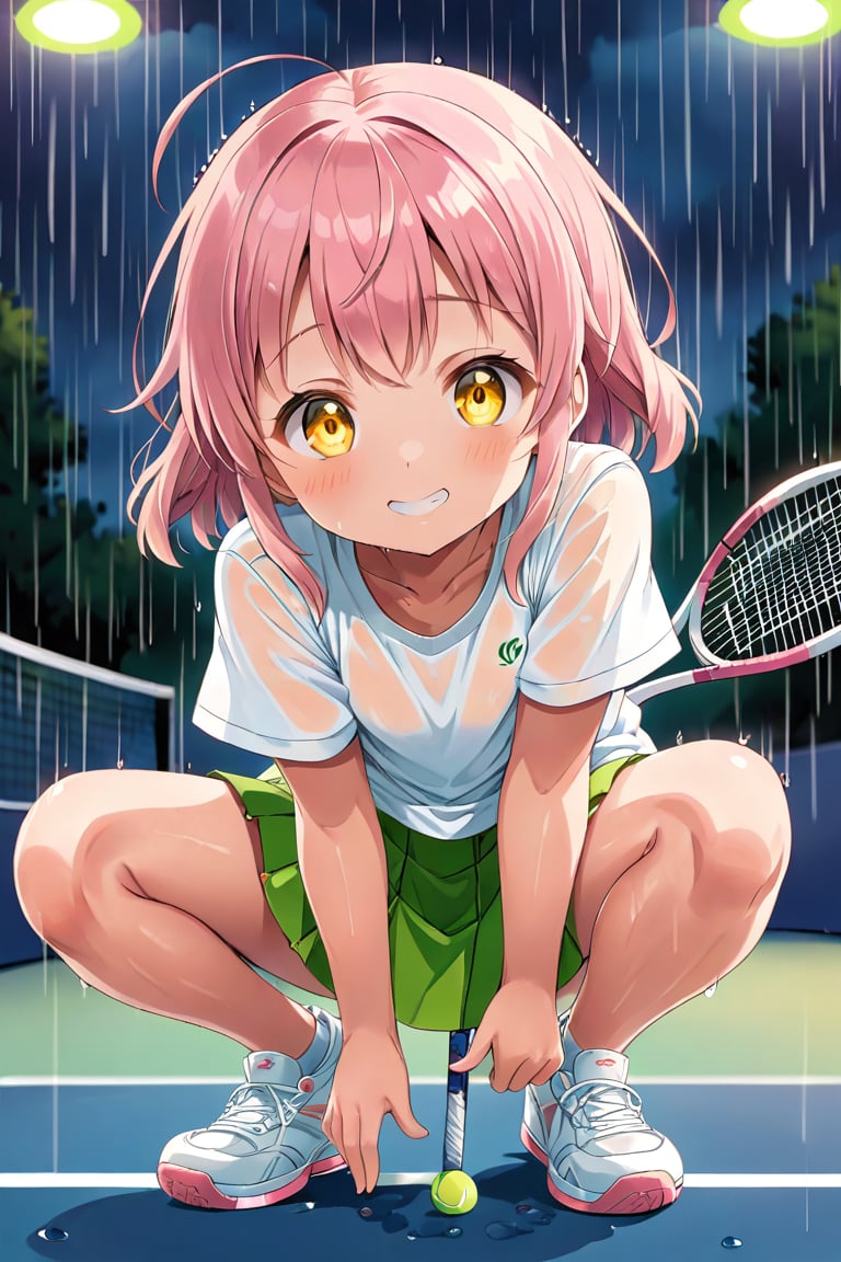 loli,  happy face,  pink hair by llilvr on Tensor.Art