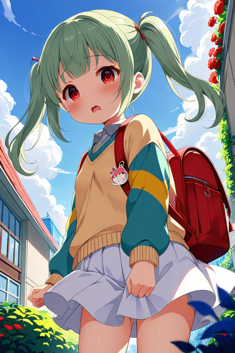 loli,  lewd face,  green hair by llilvr on Tensor.Art