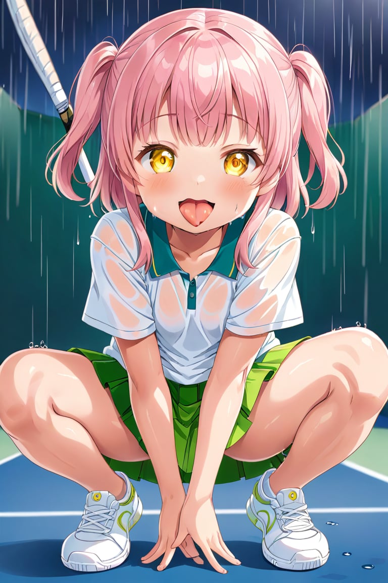 loli,  happy face,  pink hair by llilvr on Tensor.Art