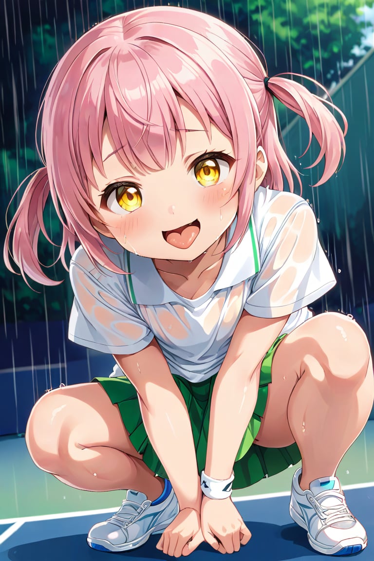 loli,  happy face,  pink hair by llilvr on Tensor.Art