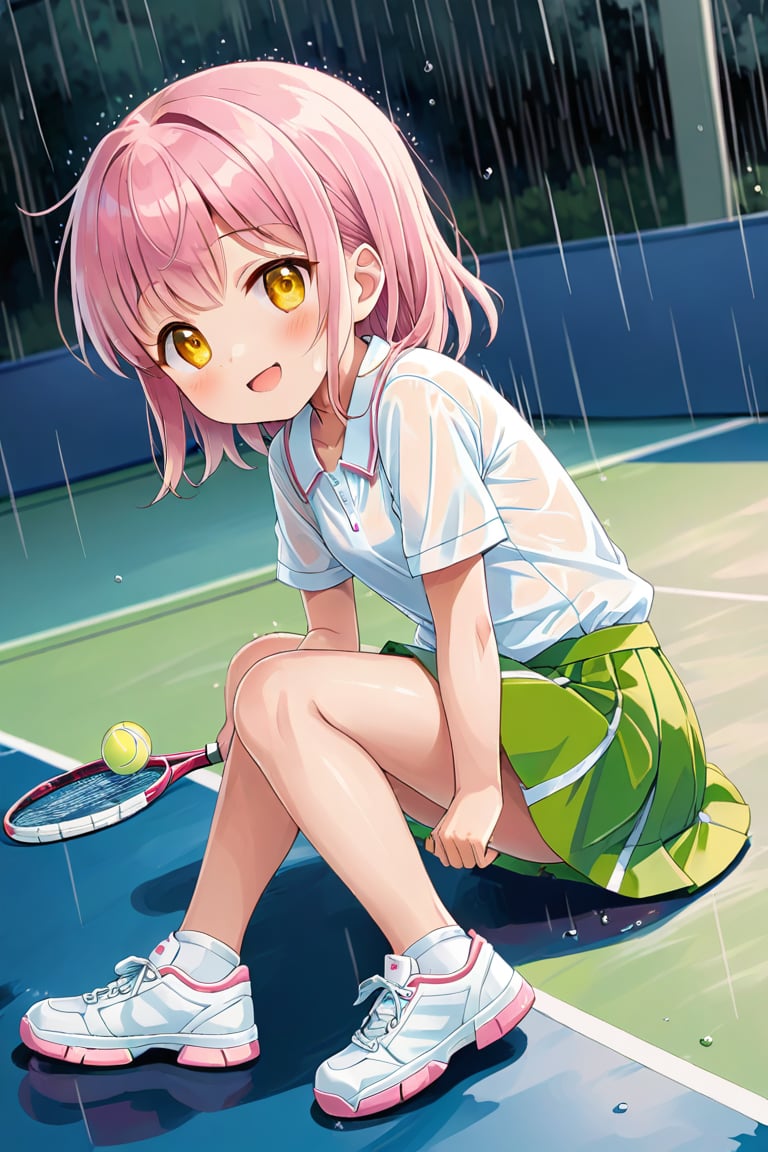 loli ,  happy face,  pink hair by llilvr on Tensor.Art