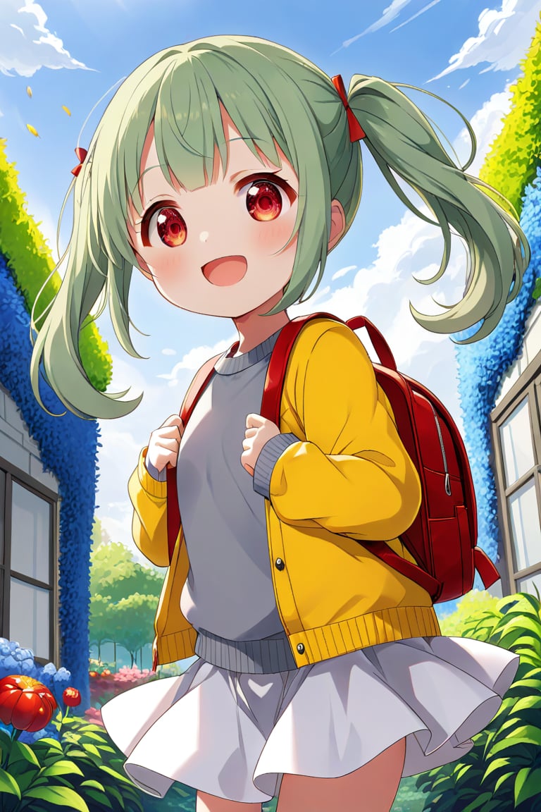 loli,  happy face,  green hair by llilvr on Tensor.Art