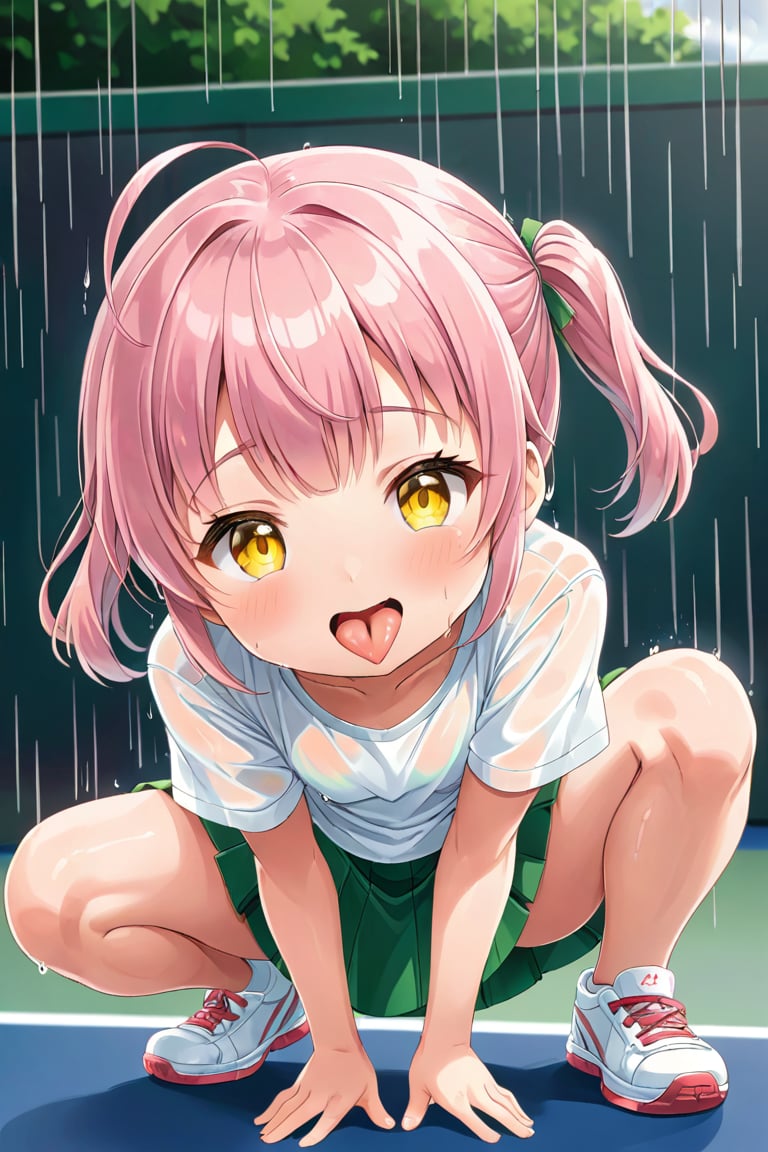 loli,  happy face,  pink hair by llilvr on Tensor.Art