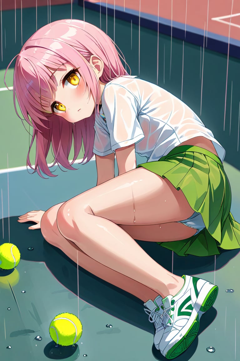 loli,  seduce face,  pink hair by llilvr on Tensor.Art