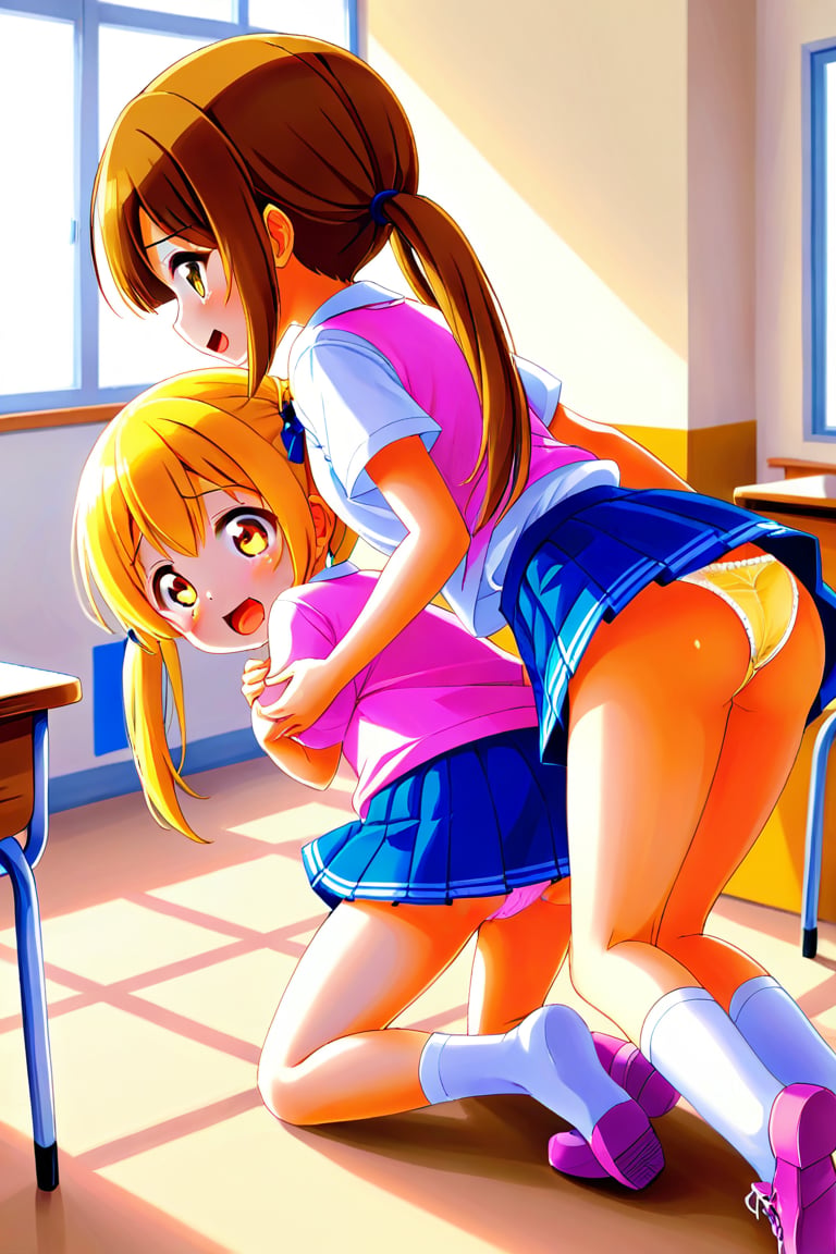loli hypnotized,  happy_face,  brown hair by llilvr on Tensor.Art