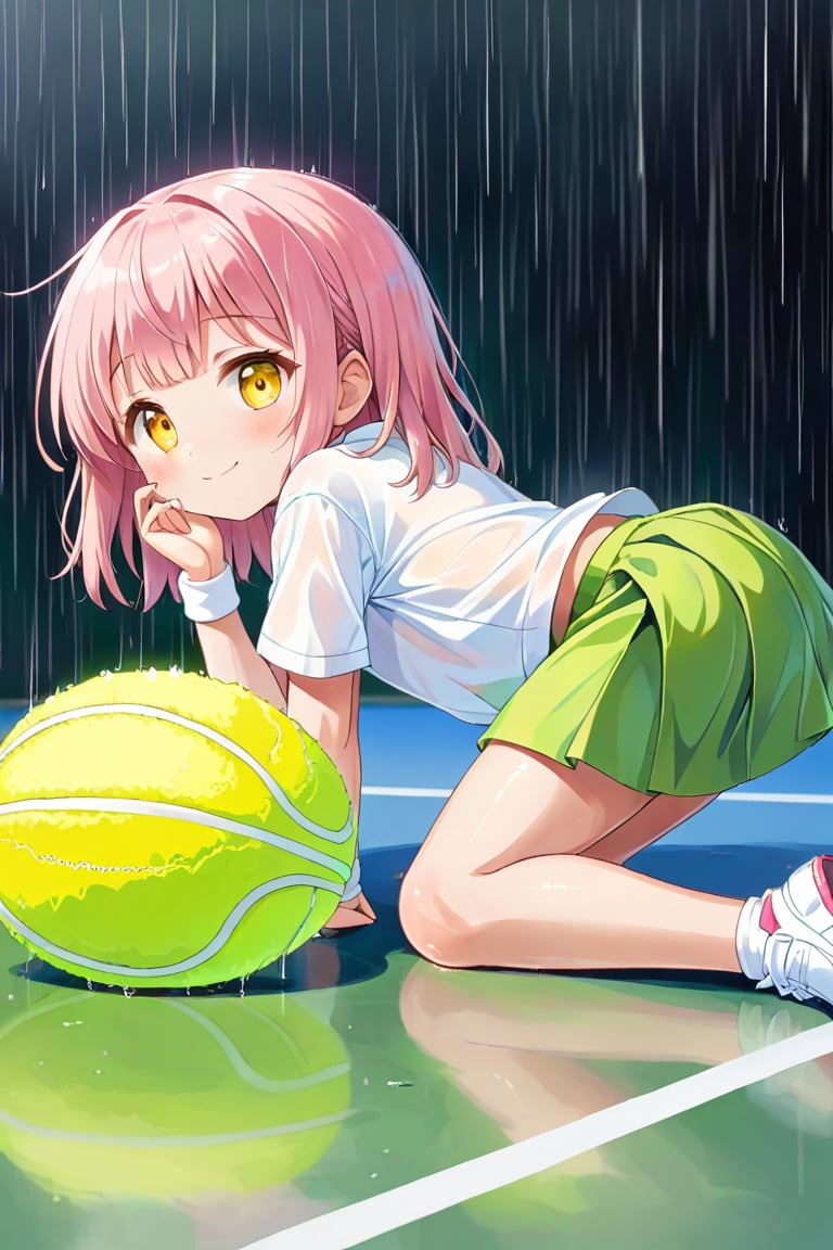 loli ,  happy face,  pink hair by llilvr on Tensor.Art
