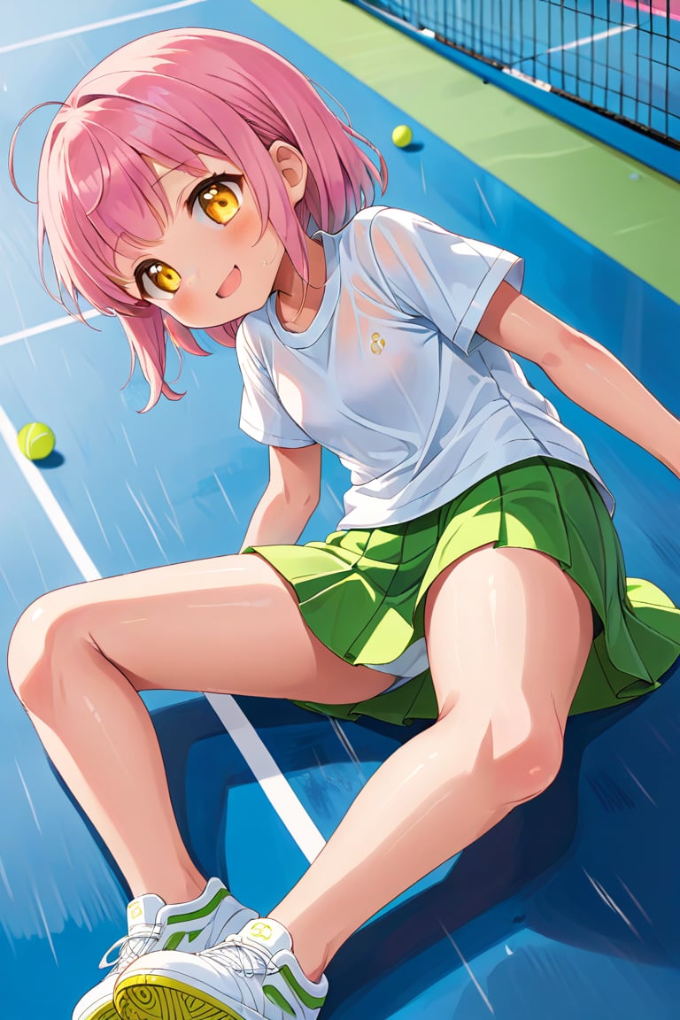 loli ,  happy face,  pink hair by llilvr on Tensor.Art